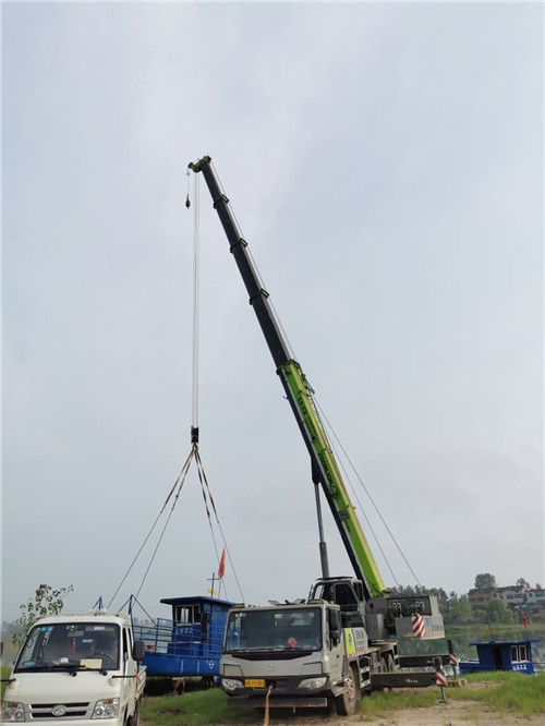 应县桥梁建设吊装案例